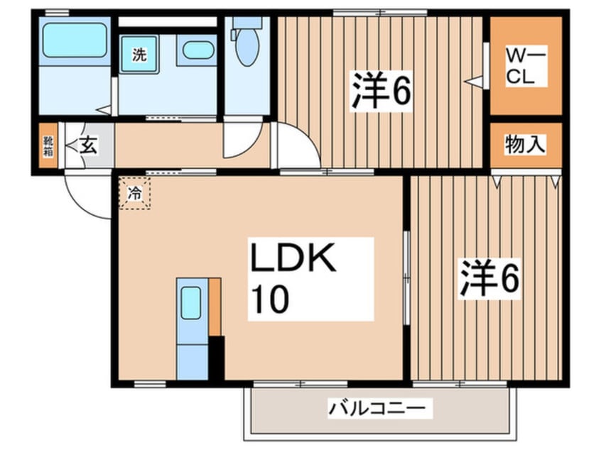 間取図 カ－サベルデＢ