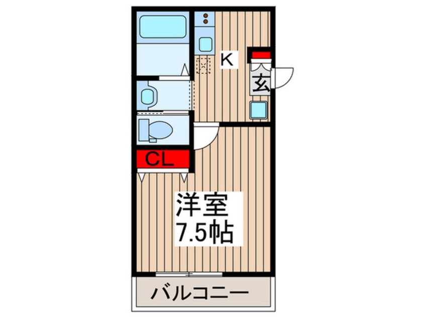 間取図 カフーティーダ西大宮