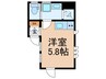 ｼｴｽﾀｳﾞｨﾗ上板橋ｻﾝﾄﾞｳﾞｧﾚｱ 1Rの間取り