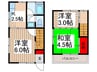 ハイツ須賀 3Kの間取り