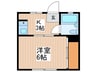 エクメーネ野方 1Kの間取り