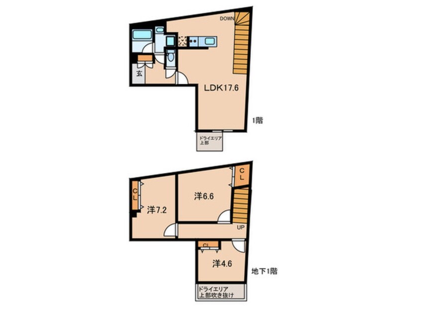 間取図 LiveFlat戸越