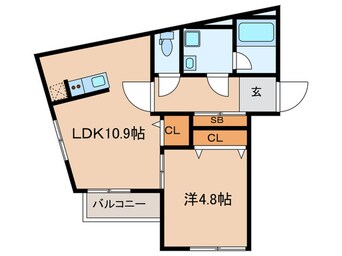 間取図 LiveFlat戸越