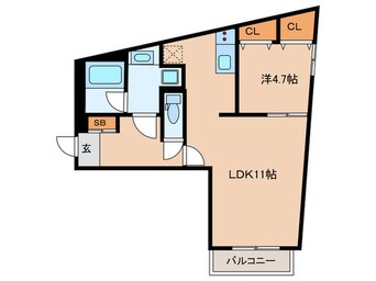 間取図 LiveFlat戸越