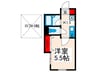 コーポラスあさひ 1Kの間取り