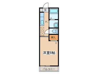 間取図 バリュージュ東大沼