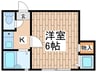 ルクセーヌ荻窪 1Kの間取り