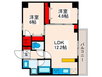 間取図 リテラス日暮里