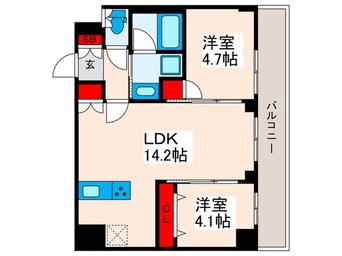 間取図 リテラス日暮里