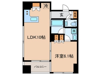 間取図 サンクタス神楽坂(504)