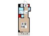 ウィンベルソロ越谷第３(314) 1Kの間取り