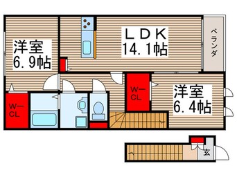 間取図 シャルマンフラットリヴァ－Ⅲ