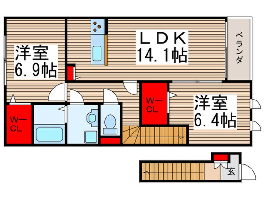 間取図 シャルマンフラットリヴァ－Ⅲ