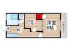松田マンション 2Kの間取り