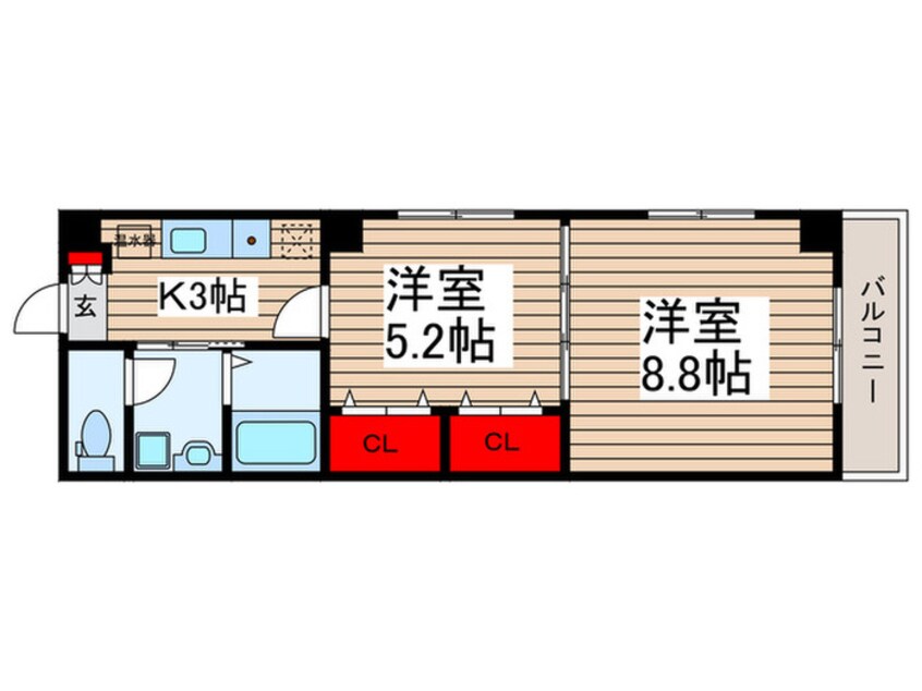 間取図 レジデンスカープ茂原