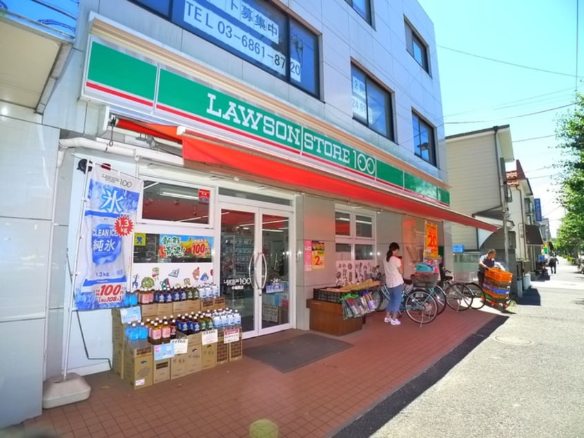 ローソンストア100 LS中葛西店(コンビニ)まで59m フラットセキグチ