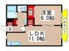 セラ・アイリス 1LDKの間取り