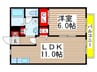 セラ・アイリス 1LDKの間取り