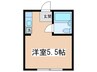 山本レジデンスＢ 1Rの間取り