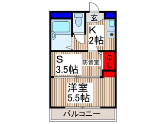 間取図 ミューズコート所沢