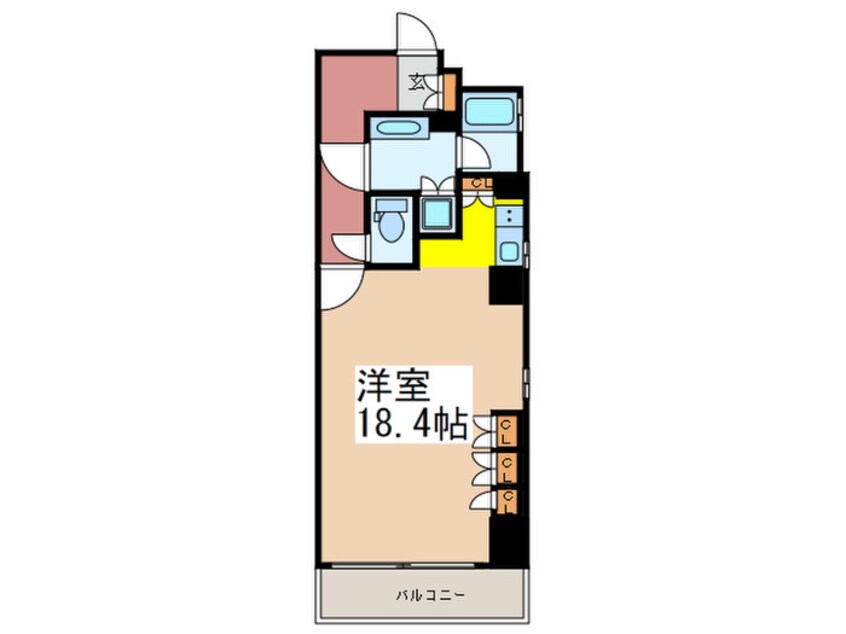 間取図 カスタリア八丁堀