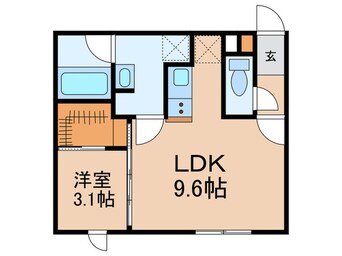 間取図 グローリオシェルト神宮前