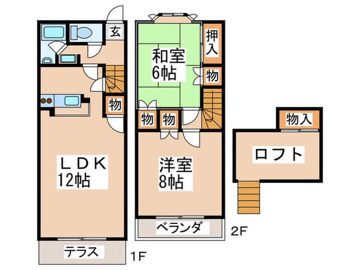 間取り図 ピ－チロフト