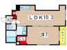 Lesfeuiｌｌe 1LDKの間取り