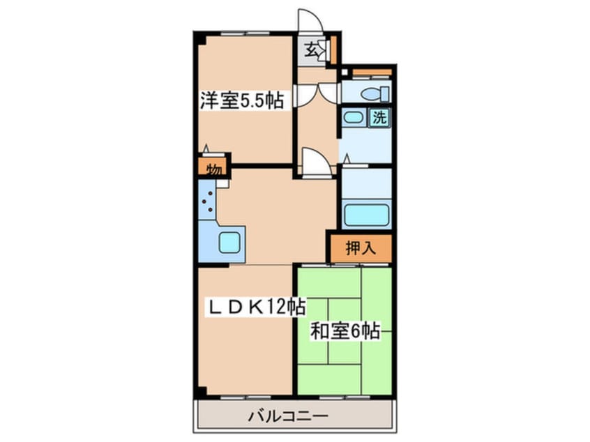 間取図 コマヤビルⅡ