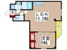 Maximas　Ⅰ 1LDKの間取り