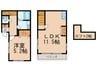 RenoReno 1LDKの間取り
