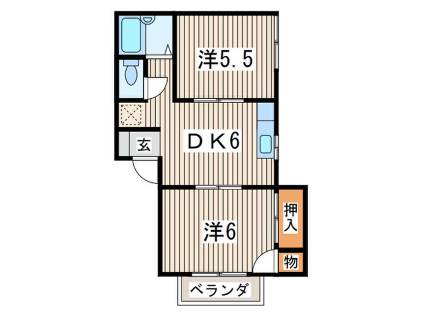 間取図 ハイツさつき