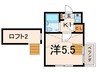 ロ－タス洗足池 1Kの間取り