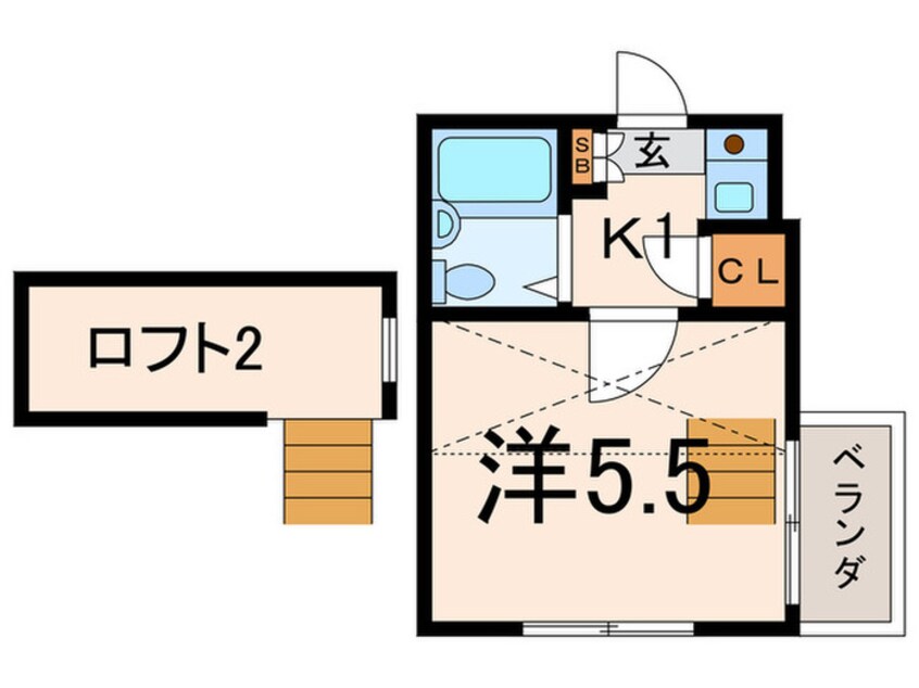 間取図 ロ－タス洗足池