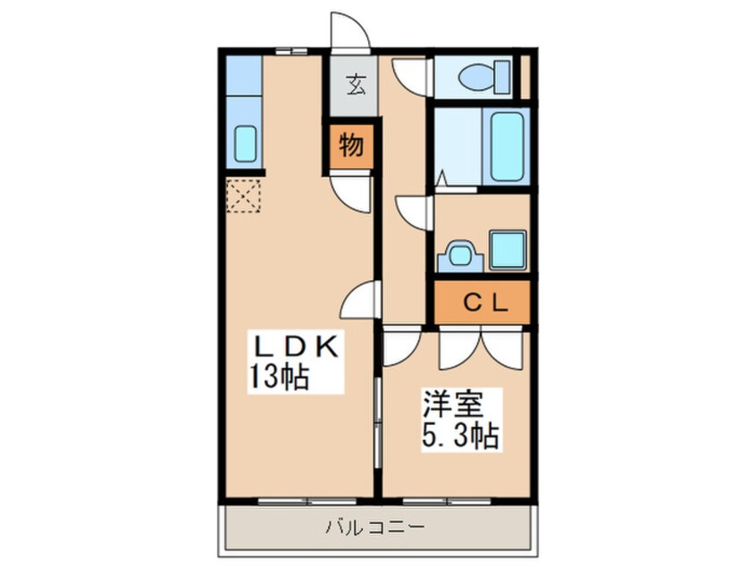 間取図 アム－ル　Ｏｈｎｕｍａ