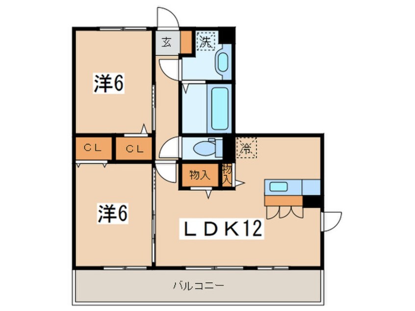 間取図 リーフガーデンⅡ