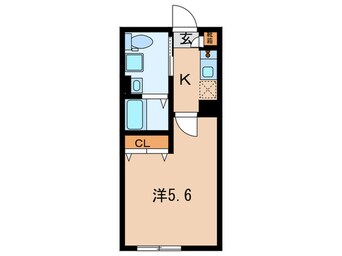 間取図 ベイルーム東門前