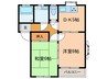 ハイツひまわり８８ 2DKの間取り
