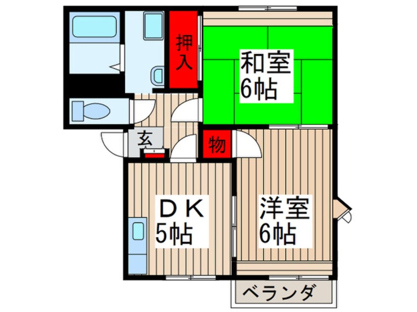 間取図 シ－ズ桜Ａ