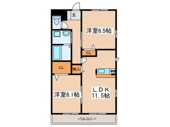 間取図 リヴェ－ル青葉台