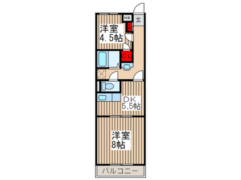 間取図 ハイム三栄