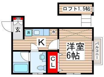 間取図 ＬｏｆｔＲｏｏｍ船橋本町