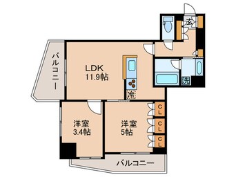 間取図 LaSante五反田