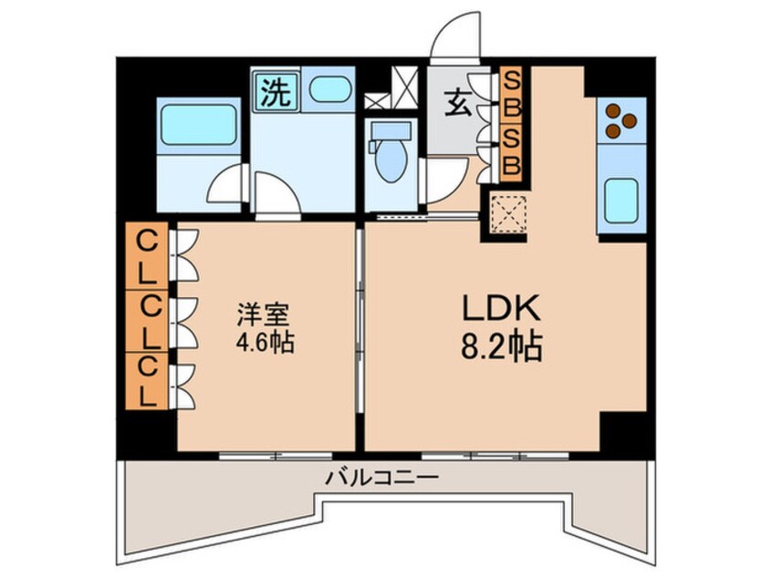 間取図 LaSante五反田