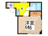 コーポトマト 1Kの間取り
