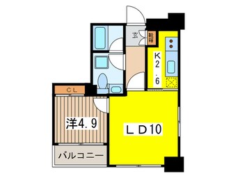 間取図 パ－クキュ－ブ八丁堀