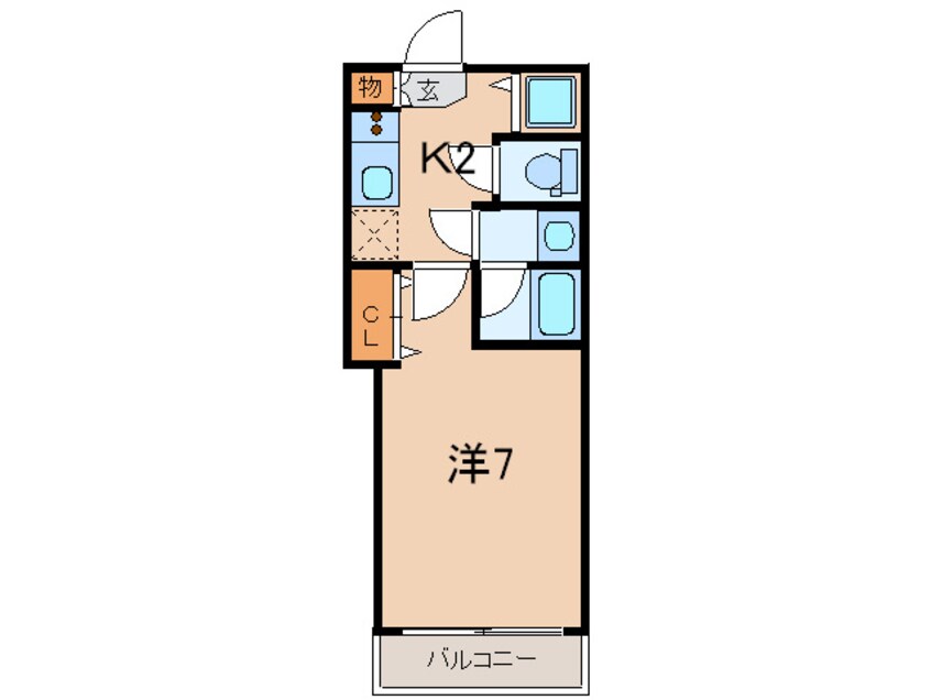 間取図 ブレシア日本橋蛎殻町（704）
