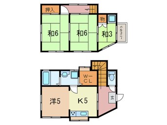 間取図 豊島三丁目貸家