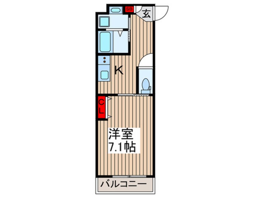 間取図 MELDIA舎人公園Ⅲ