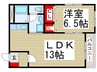 狭山ヴィラマンション 1LDKの間取り